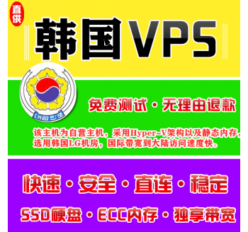 韩国VPS推荐8912M购买，搜索引擎代理